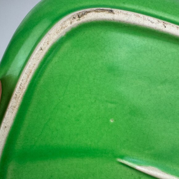 Vtg Ceramic Corn on the Cob Platter Textured Green Yellow Serving Decor Japan - Picture 9 of 10